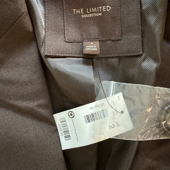 Brand New The Limited Women’s Chocolate Two Piece Blazer & Pants Set - Picture 7 of 12